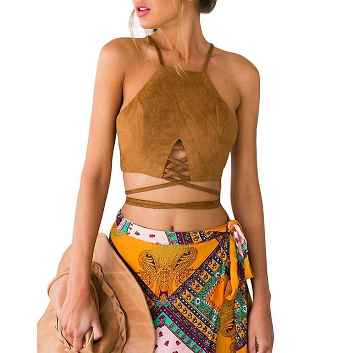 Underwear, PHOTNO Women Tank Tops Bustier Bra Vest Crop Top Shirt Blouse Cami N5
