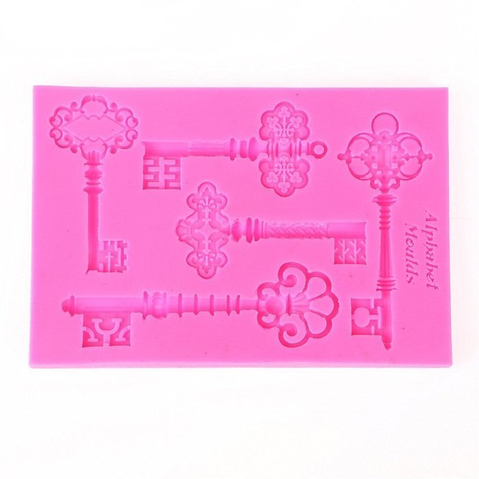 Whosee Style#4 3D Silicone Mold Fondant Cake Chocolate Decor Baking Mold Random Color N9