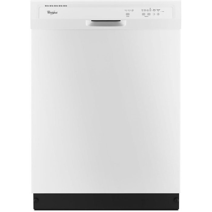 WHIRLPOOL GIDDS-291771 24" Dishwasher With Accusense Soil Sensor, White, 3 Cycles/4 Options