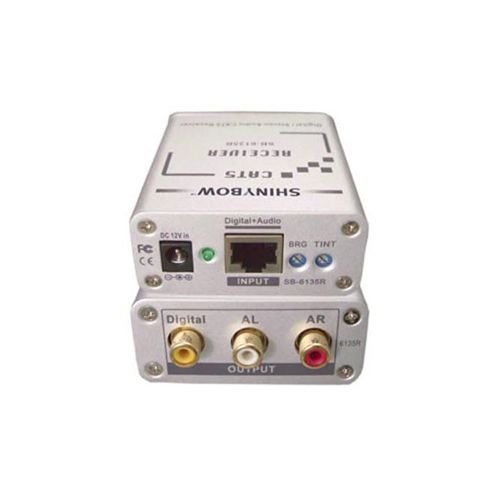 Shinybow - SB-6135R - Cat5 - Composite Video, Digital & Stereo Audio Receiver