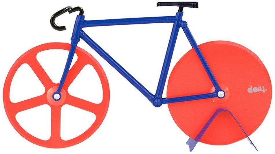 Pizza Cutter - Bicycle Pizza Cutter: Black & Yellow