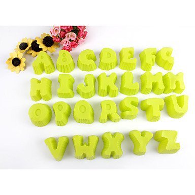 Y&XL&H Alphabet Baking Molds Fondant Mold Chocolate Mold Cake Decorating Mold (Random Color)