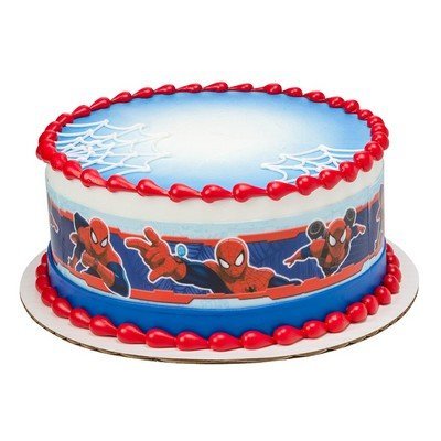Spider Man Cake Strips Licensed Edible Cake Topper #8387