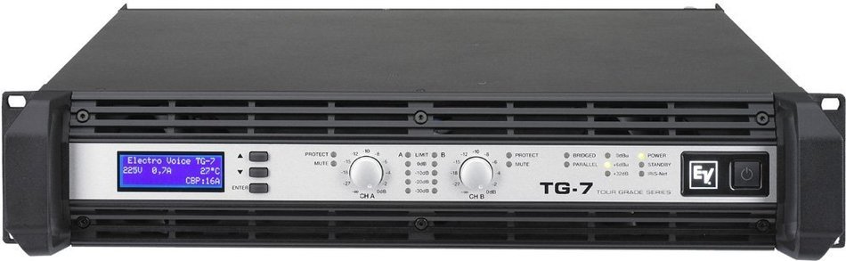 ElectroVoice TG 7 Tour Grade Amplifier with 2 Channels and Grounded Bridge Class-H Design N2