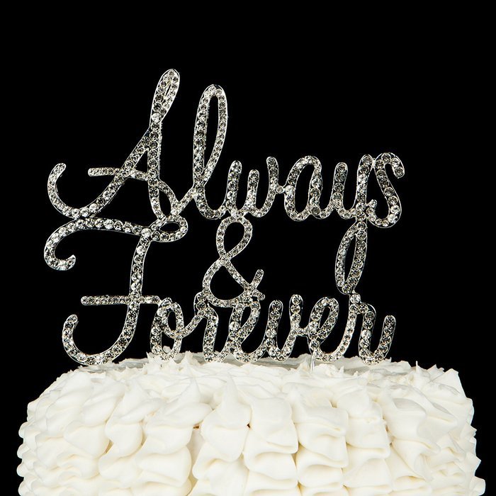 Happily Ever After Wedding Cake Topper, Gold Fairytale Princess Decoration (Happily Ever After - Gold) N52