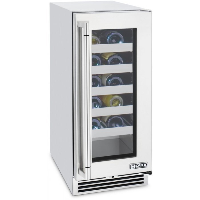 Lynx 20 Bottle Outdoor Wine Cooler - Stainless Steel - L15-wine