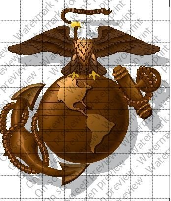 U.S. Marine Corps Licensed Edible Cake Topper #8432 N2