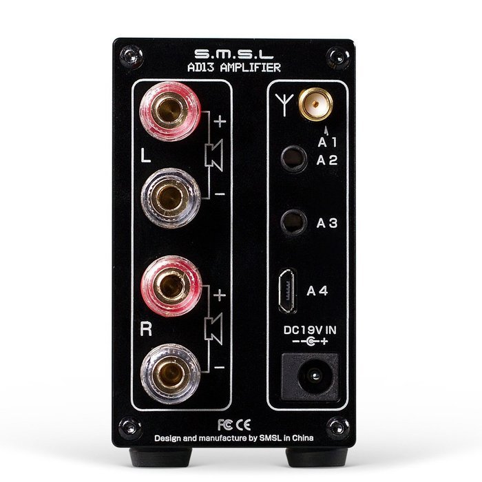 UPGRADE VERSION :SMSL AD13 50W2 Bluetooth HIFI Audio Digital Amplifier with 19V/6.3A Power Supply N7