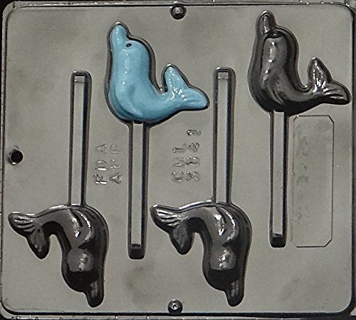 Dolphin Lollipop Chocolate Candy Mold 3341