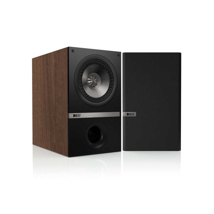 KEF Q100 Bookshelf Loudspeakers - Black Oak (Pair) N2