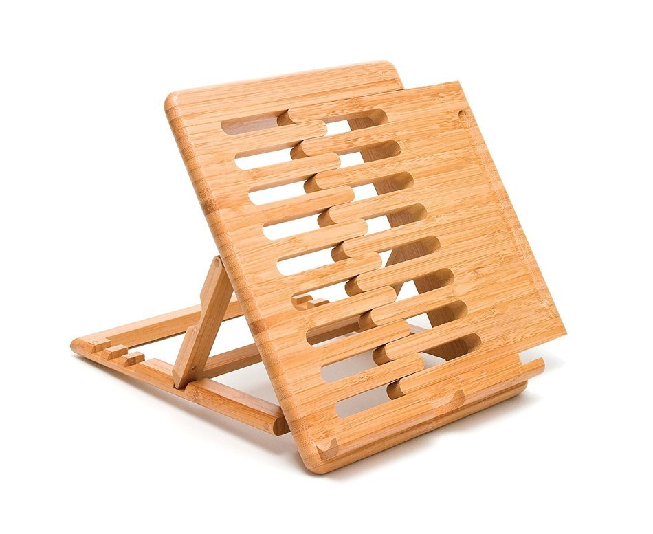 Lipper International 1887 Bamboo Expandable and Adjustable Ipad Stand, Brown N2