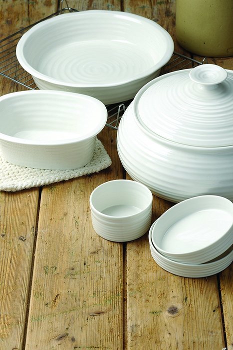 Portmeirion Sophie Conran White Rectangular Pie Dish N2