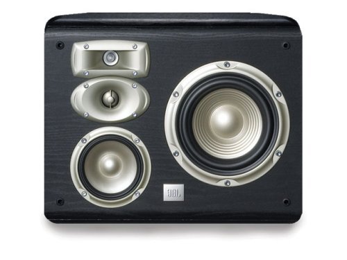 JBL L820 4-Way High Performance 6-inch Wall-Mountable Bookshelf Loudspeaker - Black (Pair)