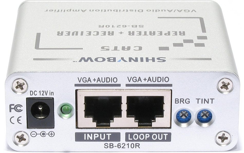 Shinybow VGA/AUDIO Receiver w/Cat5 Loop Out N2