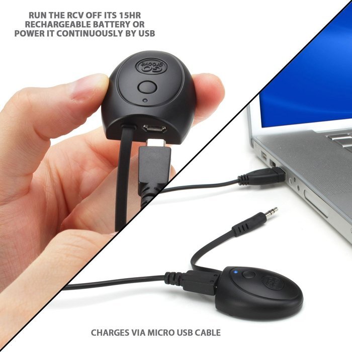 GOgroove BlueGATE RCV Bluetooth Audio Receiver with A2DP and 15-hour Runtime for Stereos , Portable Speakers... N6