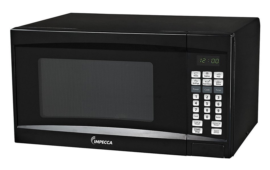 Impecca CM-0773 700W Counter Top Microwave Oven, 0.7 Cubic' , Black N4