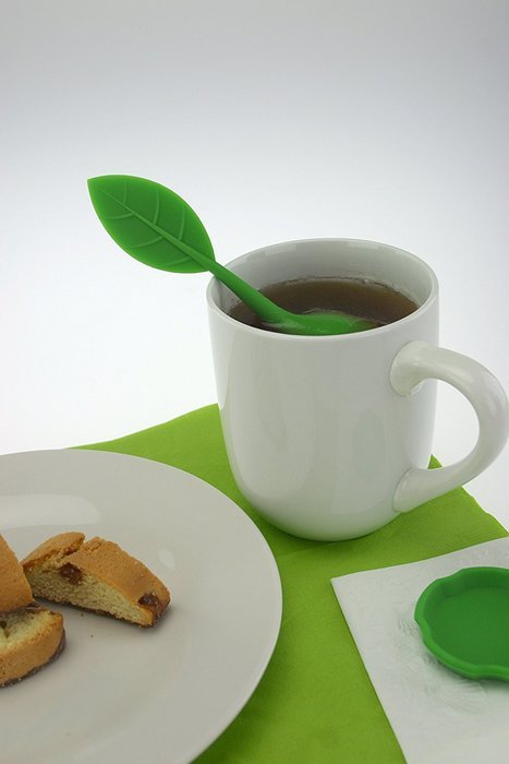 Loose Leaf Infuser, Single Serving Tea Maker with Stainless Steel Tea Ball Strainer, Green N2