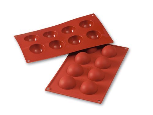 Silikomart Professional Flexible Bakeware: Half-Sphere 1 Oz, 1.97" Diam. x .98"