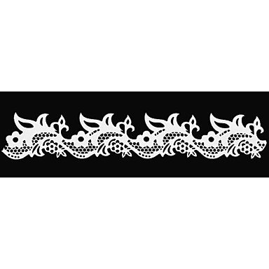 Y&XL&H Lace Fondant Cake Chocolate Resin Clay Candy Silicone Mold Mat,L17.9cmW4cmH0.4cm N3