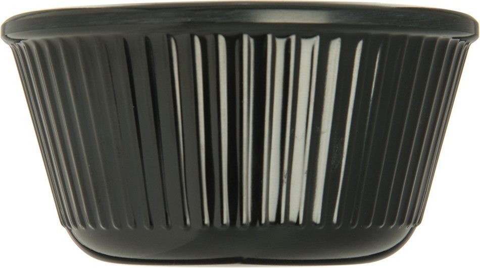 Carlisle S28703 Melamine Fluted Ramekin, 4 oz Capacity, 1.78" Height, Black (Case of 48) N4