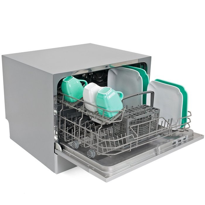 Ensue Countertop Dishwasher Portable Compact Dishwashing Machine Silver N2