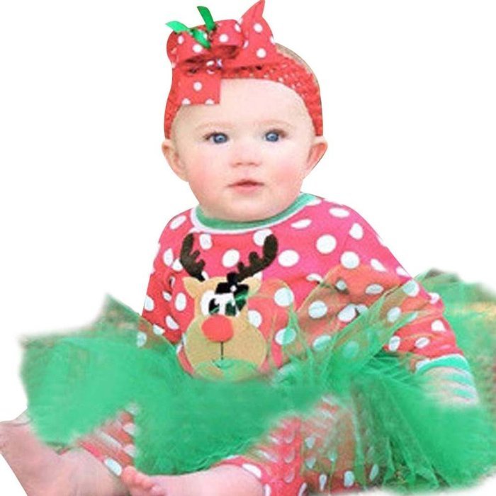Sleepwear ,BeautyVan Newborn Baby Christmas Tree Printed Long Sleeve Top Shirt+Pants Outfits Set (100, Pink) N6