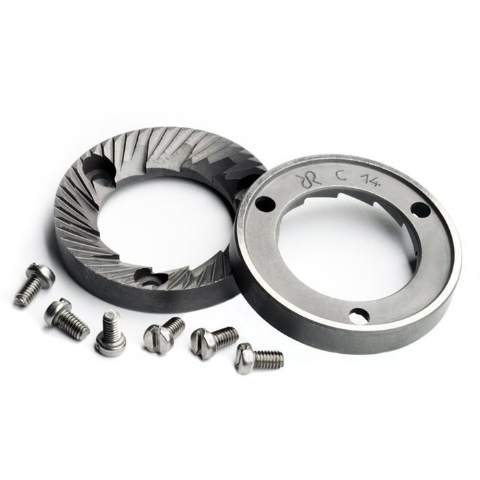 Rancilio Grinder Burr & Screw Replacement Set for Rocky & MD40 Espresso Grinders - Genuine OEM Racilio Parts