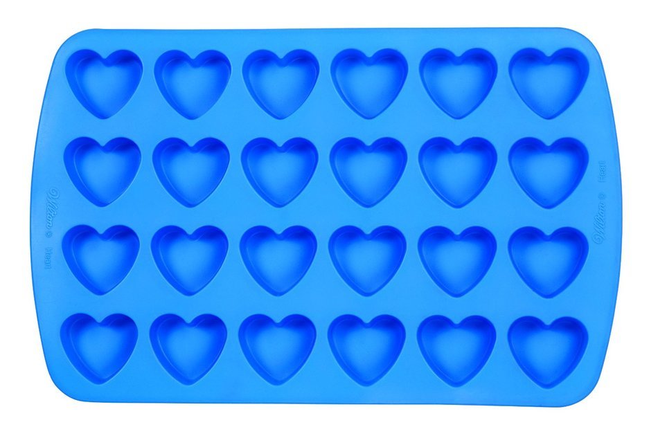Wilton 2105-4909 Easy Flex Heart 24-Cavity Silicone Mold N4