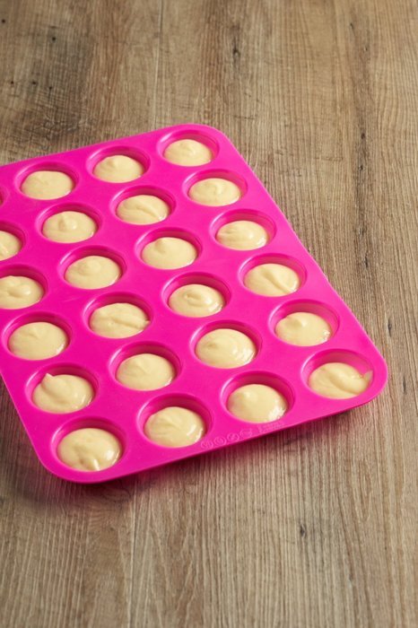 24 Cup, Non Stick, Premium Silicone Mold. Mini Muffin & Mini Cupcake Pan/Silicone Baking Mold/Mini Baking Cups N8