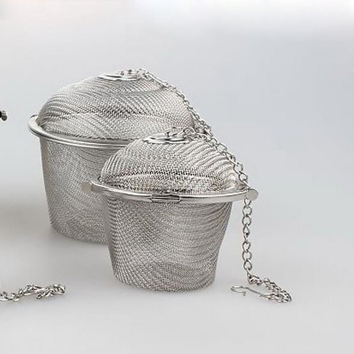 Autohome Tea Infuser Stainless Steel Strainer & Steeper 2 Pack - Heart-shaped Chain N13