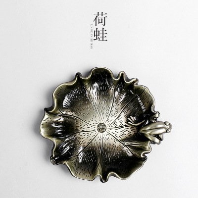 CCWY Creative coasters metal cup tea wholesale bronze mat, Cu and Fe insulation pad tea saucer tea accessories... N6