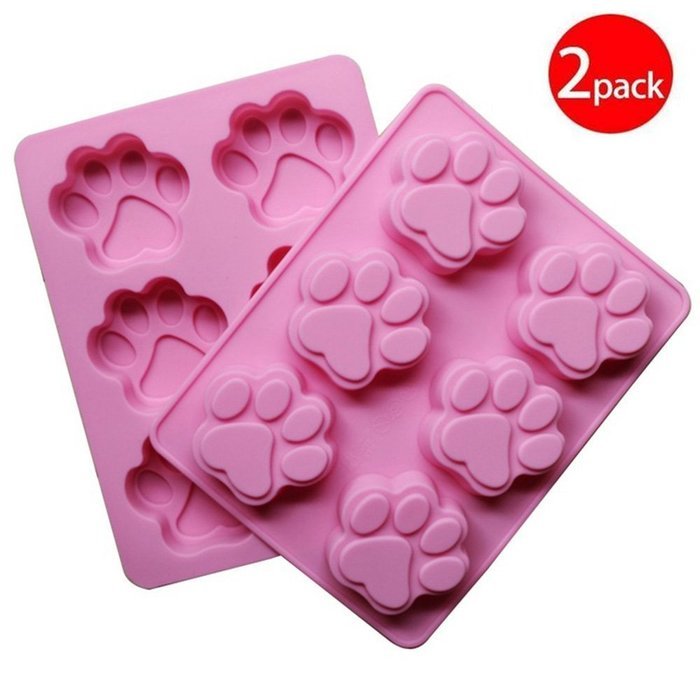 Cy3Lf 6 Cavity Paw Baking Silicone Mold Cake Mold Cookie Mold Pudding ...