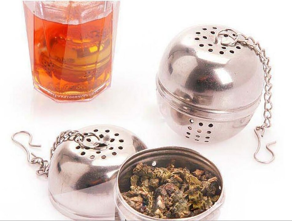 Autohome Tea Infuser Stainless Steel Strainer & Steeper 2 Pack - Heart-shaped Chain N17
