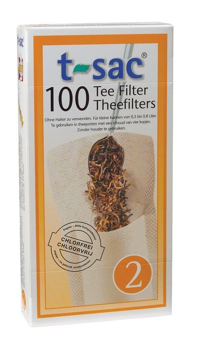 Tea Filter Bags, Disposable Tea Infuser, Size 2, Set of 100 Filters - from Magic Teafit N2