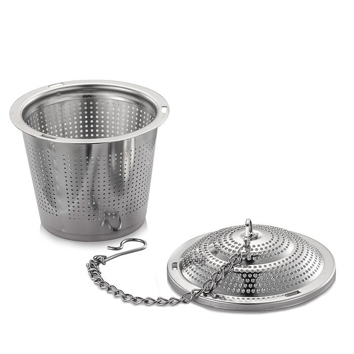Fu Store Loose Leaf Tea Infuser (Set of 2) with Cup Brush and Drip Trays - Ultra Fine Stainless Steel Strainer... N3