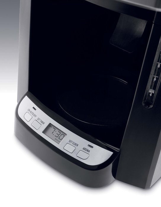 DeLonghi DCF2212T 12-Cup Glass Carafe Drip Coffee Maker, Black N4