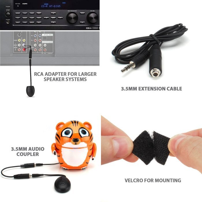 GOgroove BlueGATE RCV Bluetooth Audio Receiver with A2DP and 15-hour Runtime for Stereos , Portable Speakers... N7