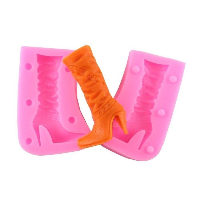 Mujiang Silicone Chocolate Mold High-heel Candy Making Kit Fondant Shoe Molds N5