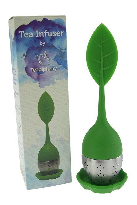 Loose Leaf Infuser, Single Serving Tea Maker with Stainless Steel Tea Ball Strainer, Green N3