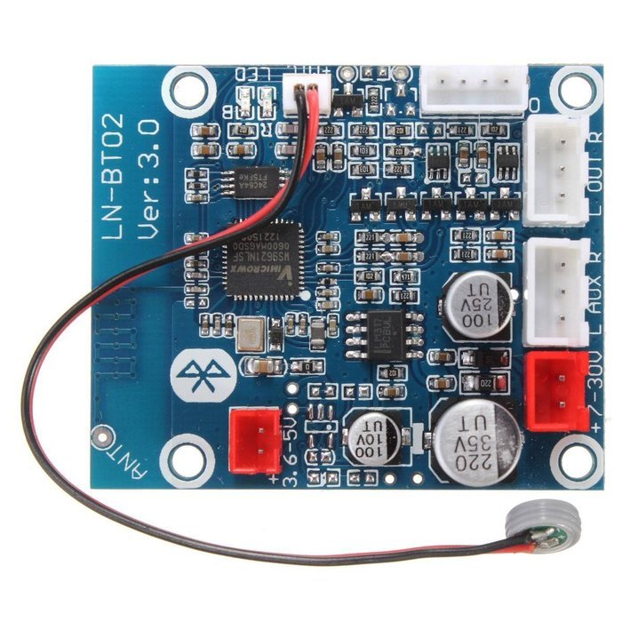 INSMA Bluetooth 4.0 Audio Receiver Board Wireless Stereo Sound Module for Car Phone PC N2