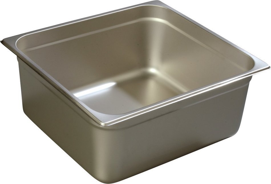 Carlisle 607236 Stainless Steel 18-8 DuraPan Light Gauge 2/3 Size Anti-Jam Food Pan, 14-quart Capacity, 6" x 12.75...