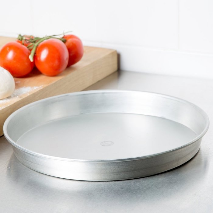 American Metalcraft T901215 12" x 1 1/2" Tin-Plated Steel Pizza Pan N2