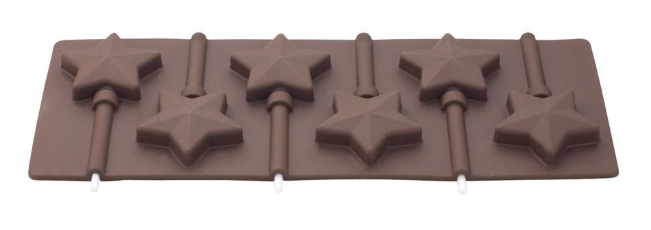 Tala Star Shaped Silicone Lolly Moulds, Brown