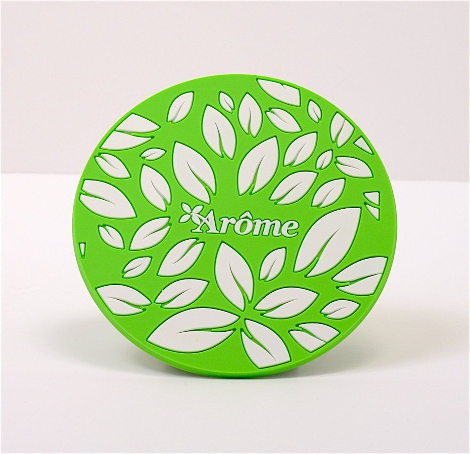 Arome Loose Leaf Tea Infuser and Matching Beverage Coaster (Kelly Green) N2