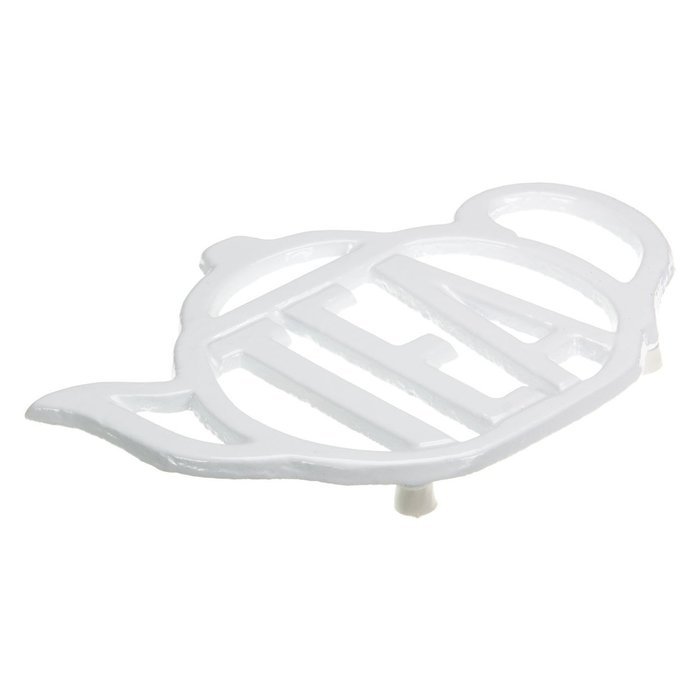 G&H Tea Services 'Tea' Word Trivet, White N3