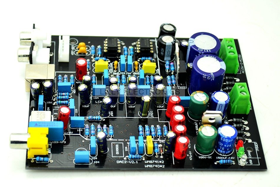 Coaxial Dual WM8740 DAC USB Decoder Board M8741