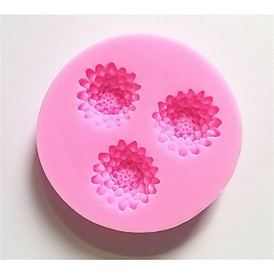 Y&XL&H Bakeware Silicone Flower Shaped Baking Molds for Fondant Candy Chocolate Cake (Random Colors)