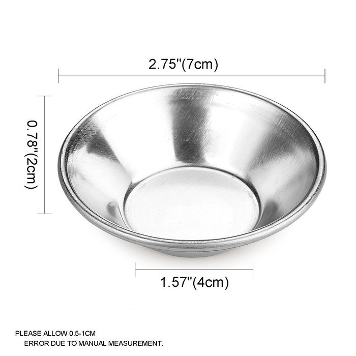 Homestia Egg Tart Aluminum Cupcake Cake Cookie Mold Tin Baking Tool Set of 6 N7