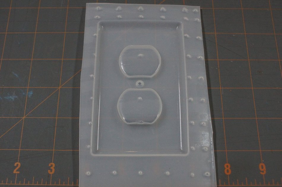 Plug In Cover Plastic Mold, Resin Mold, polymer clay mold, plaster mold, plug-in mold, plugin cover mold, cover... N3