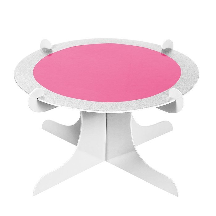 Four Stones Single Tier Server or Cupcake Stand ( red / while )